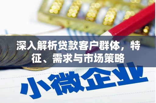 庆元深入解析贷款客户群体，特征、需求与市场策略