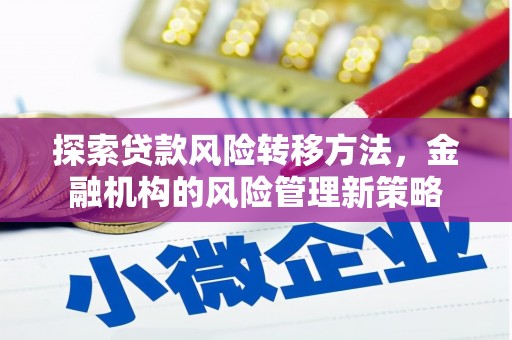 庆元探索贷款风险转移方法，金融机构的风险管理新策略