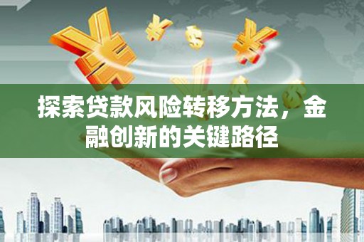 庆元探索贷款风险转移方法，金融创新的关键路径