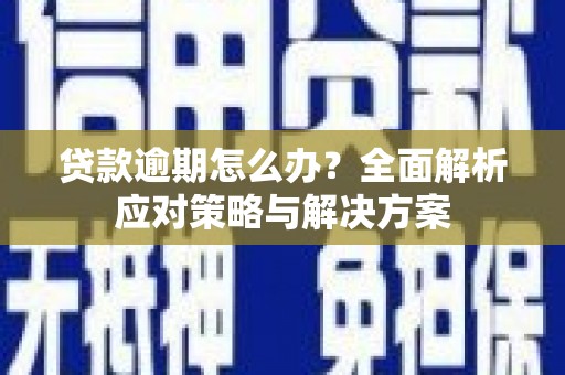 庆元贷款逾期怎么办？全面解析应对策略与解决方案