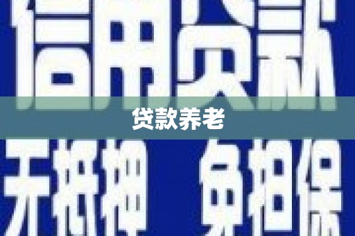 庆元贷款养老