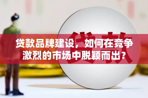 庆元贷款品牌建设，如何在竞争激烈的市场中脱颖而出？