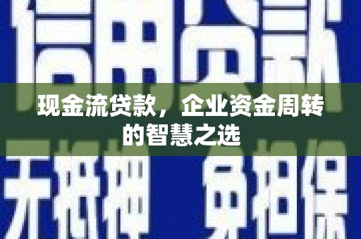 庆元现金流贷款，企业资金周转的智慧之选