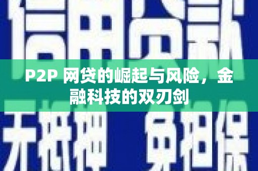 庆元P2P 网贷的崛起与风险，金融科技的双刃剑