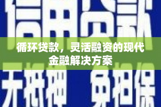 庆元循环贷款，灵活融资的现代金融解决方案