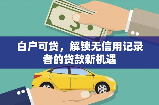 庆元白户可贷，解锁无信用记录者的贷款新机遇