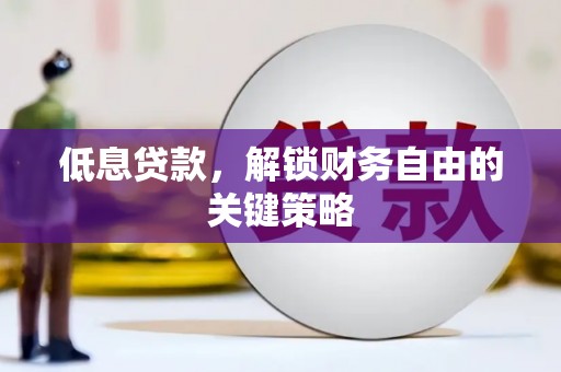 庆元低息贷款，解锁财务自由的关键策略
