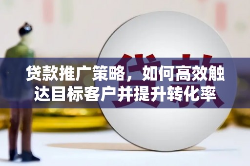 庆元贷款推广策略，如何高效触达目标客户并提升转化率