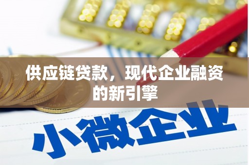 庆元供应链贷款，现代企业融资的新引擎