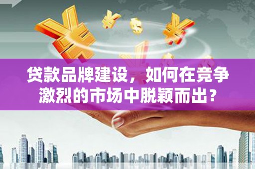 庆元贷款品牌建设，如何在竞争激烈的市场中脱颖而出？