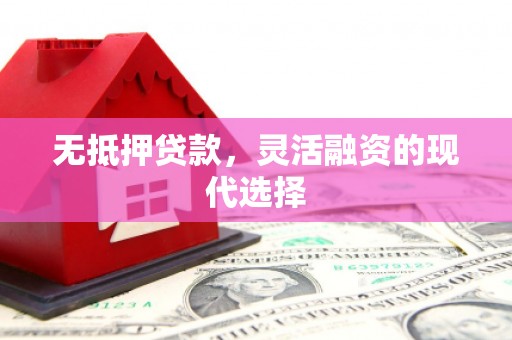 庆元无抵押贷款，灵活融资的现代选择