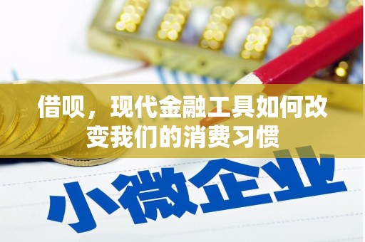 庆元借呗，现代金融工具如何改变我们的消费习惯