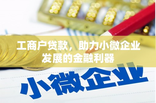 庆元工商户贷款，助力小微企业发展的金融利器