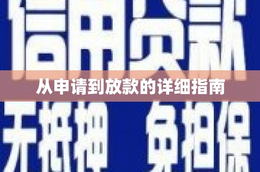 庆元从申请到放款的详细指南