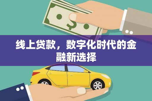 庆元线上贷款，数字化时代的金融新选择