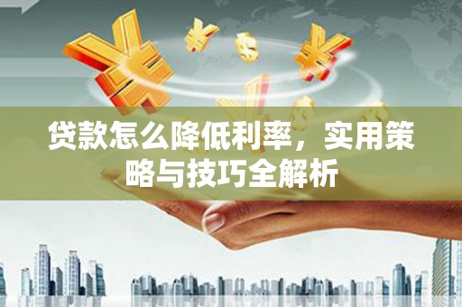 庆元贷款怎么降低利率，实用策略与技巧全解析