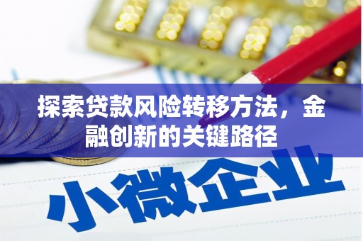 庆元探索贷款风险转移方法，金融创新的关键路径