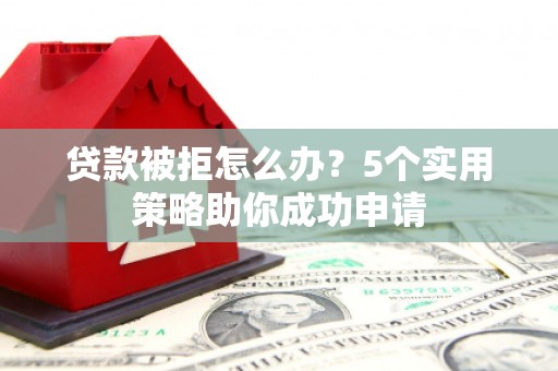 庆元贷款被拒怎么办？5个实用策略助你成功申请