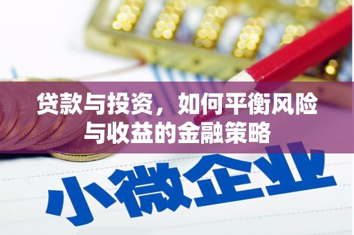 庆元贷款与投资，如何平衡风险与收益的金融策略