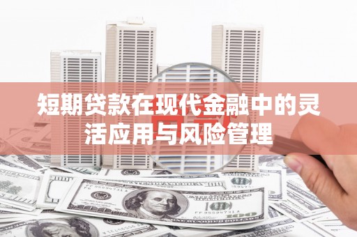 庆元短期贷款在现代金融中的灵活应用与风险管理
