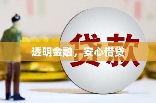 庆元透明金融，安心借贷