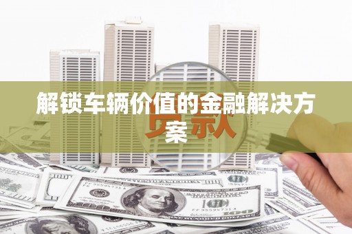 庆元解锁车辆价值的金融解决方案