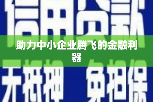 庆元助力中小企业腾飞的金融利器