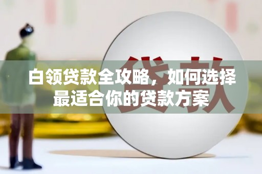 庆元白领贷款全攻略，如何选择最适合你的贷款方案